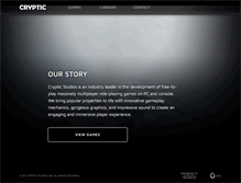 Tablet Screenshot of crypticstudios.com
